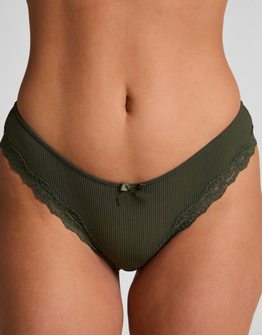 Hunkemoller - Lola - Culotte brésilienne - Vert, 5 de 5