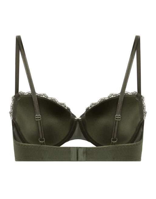Hunkemoller Lola padded underwired bra in green, 5 of 5
