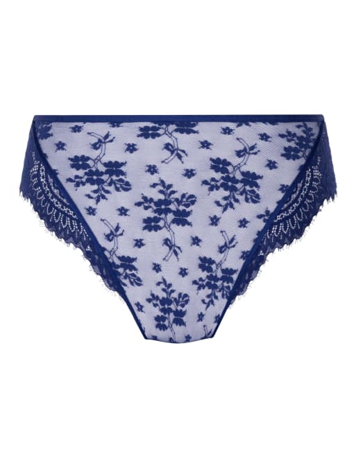 Hunkemöller – Lou – Brazilian-Slip in Blau, 3 von 4