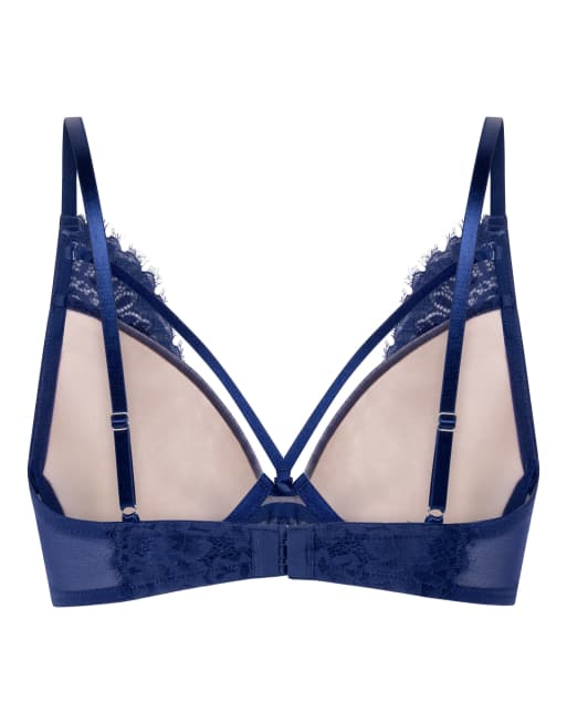 Hunkemoller Lou padded underwired bra in blue, 5 of 5