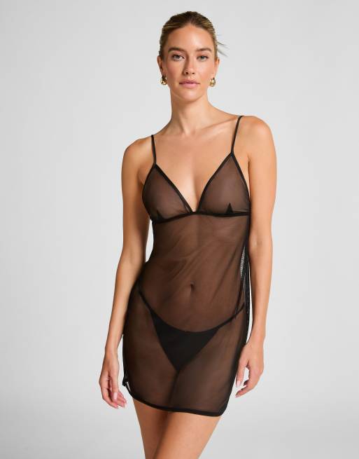 Hunkemoller - Marie - Slipdress in zwart