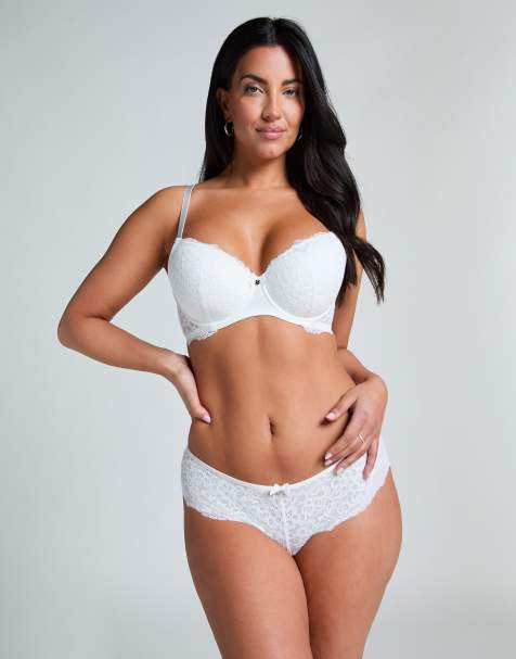 Hunkemöller - Marine - Braziliaanse slip in wit - view 1