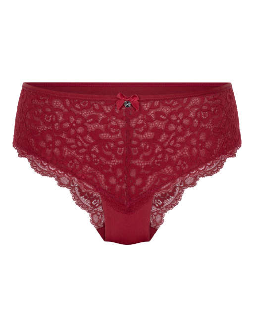 Hunkemöller – Marine – Brazilian-Slip in Rot, 3 von 4