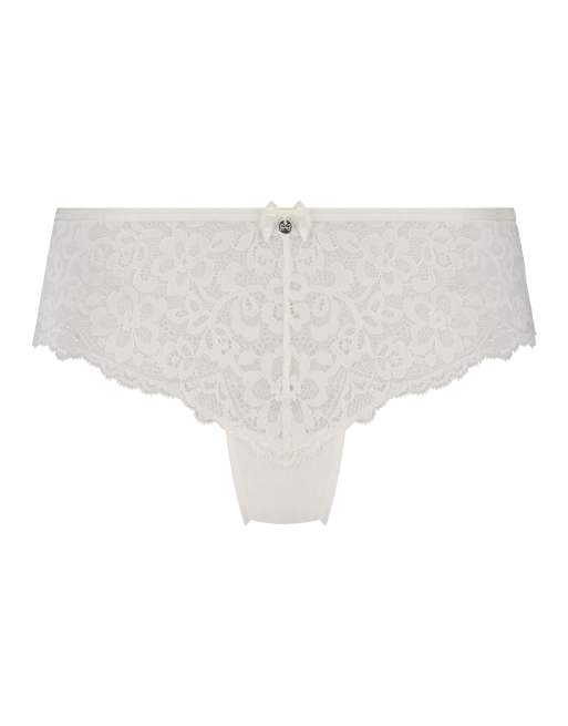 Hunkemöller - Marine - Culotte brésilienne - Blanc, 4 de 5