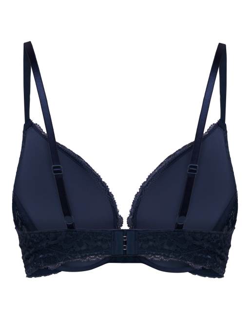 Hunkemoller marine gewatteerde push-up bh met beugel in blauw, 6 van 6