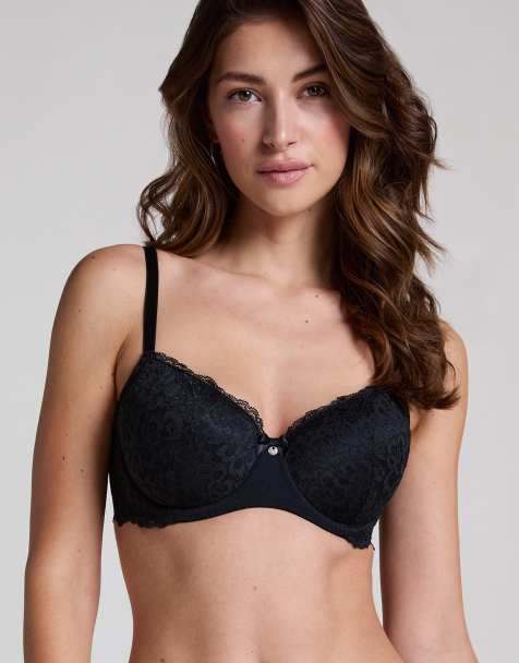 Hunkemoller - Marine - Soutien-gorge à armatures et bonnets rembourrés - Noir - view 1