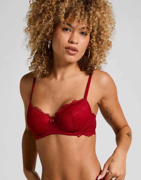 Hunkemoller - Marine - Soutien-gorge à armatures et bonnets rembourrés - Rouge - view 1
