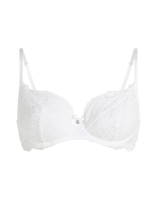 Hunkemöller - Marine - Soutien-gorge non rembourré à armatures - Blanc, 3 de 4