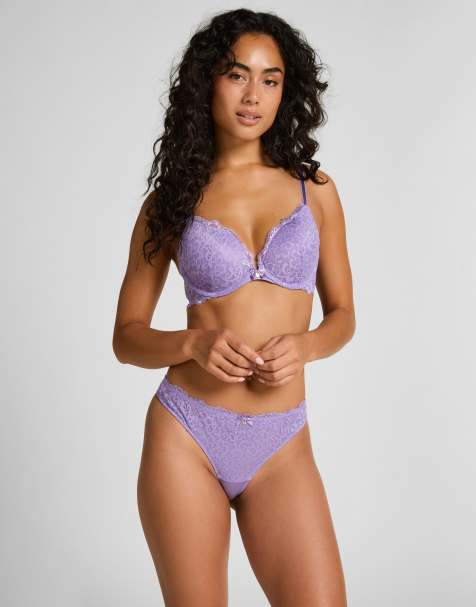 Hunkemoller - Marine - Soutien-gorge push-up rembourré à armatures - Violet - view 1