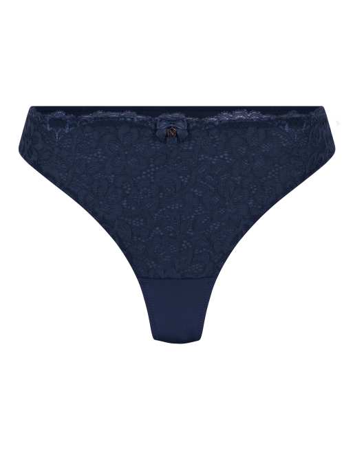 Hunkemoller - Marine - String - Bleu, 4 de 4