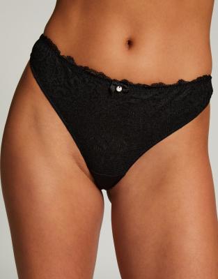 Hunkemöller - Marine - Tanga in Schwarz