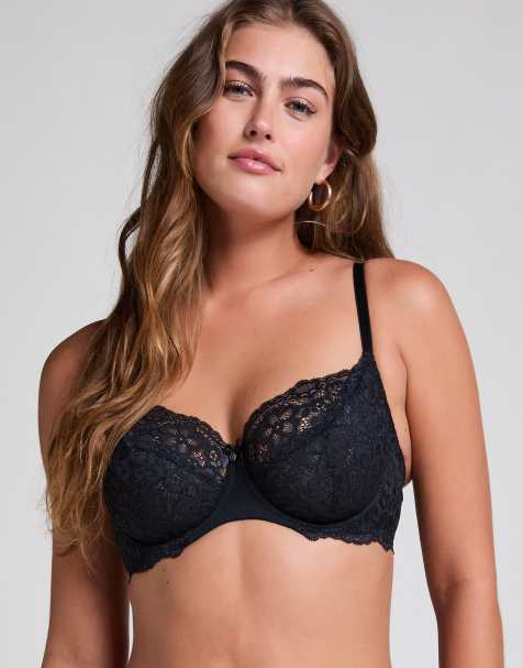 Hunkemöller – Marine – Unwattierter Bügel-BH in Schwarz - view 1