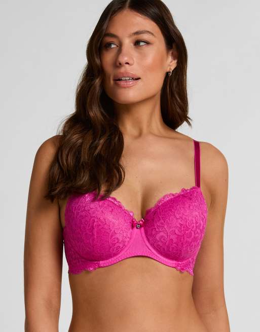 Hunkemöller – Marine – Wattierter Bügel-BH in Rosa, 2 von 5