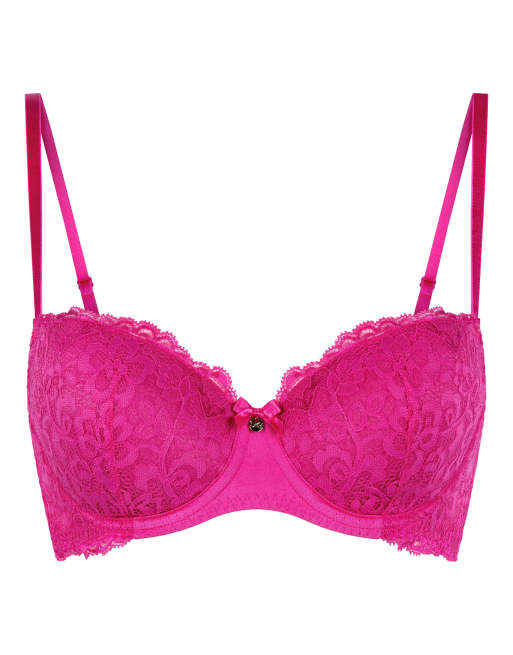 Hunkemöller – Marine – Wattierter Bügel-BH in Rosa, 4 von 5