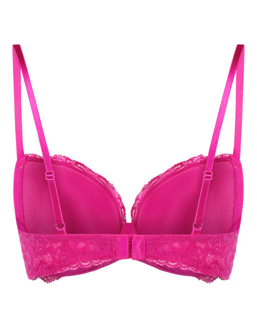Hunkemöller – Marine – Wattierter Bügel-BH in Rosa, 5 von 5