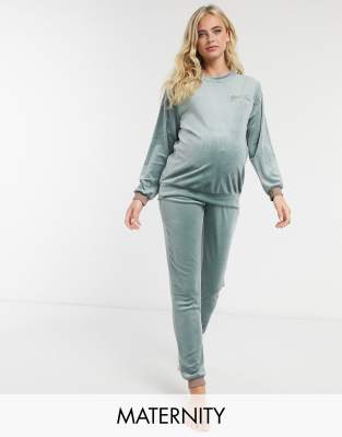 maternity velour tracksuit