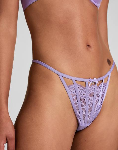 Hunkemoller - Maxime - String in paars - view 1
