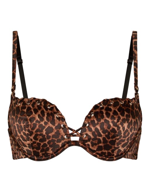 Hunkemoller Maximizer bra quinn in brown, 7 of 7