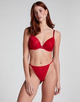 Hunkemöller - Nahtloser Tanga in Rot