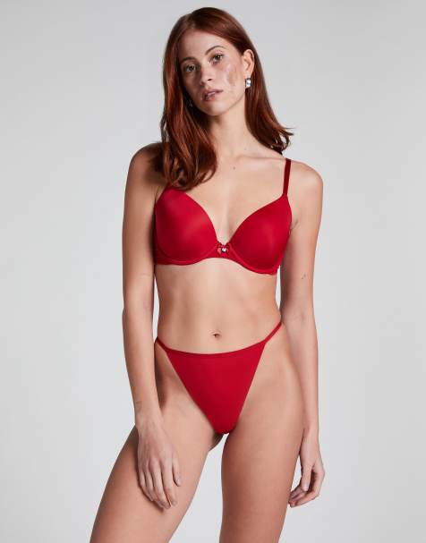 Hunkemöller – Nahtloser Tanga in Rot - view 1
