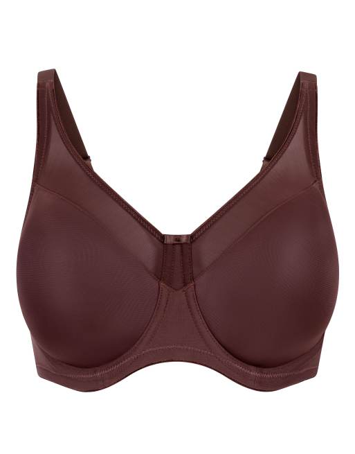 Hunkemoller Nina ungepolsterter Bügel-Minimizer-BH in Braun, 5 von 6
