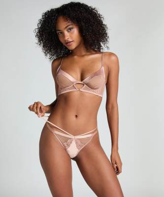 Hunkemoller - Nisha - String - Beige-Neutre