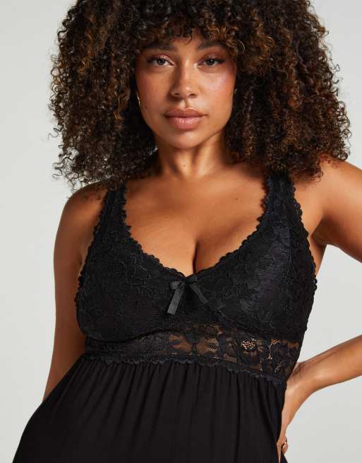 Hunkemöller – Nora Valentine – Unterkleid aus Spitze in Schwarz, 2 von 3