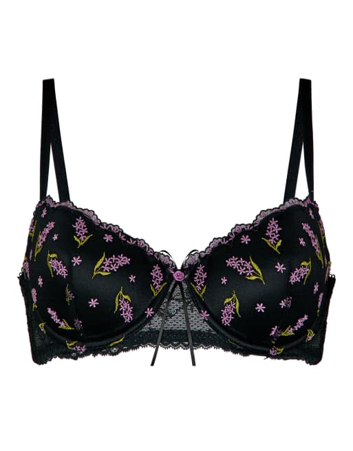 Hunkemoller Padded underwired bra iris in black, 5 of 6