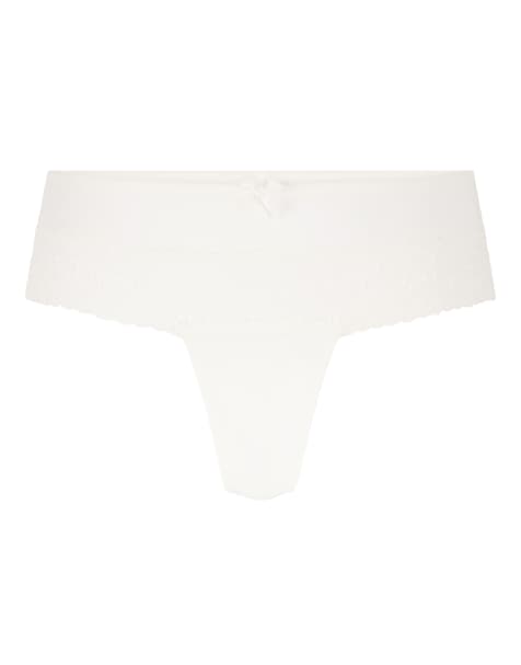 Hunkemoller Paris boxerstring in wit - view 1