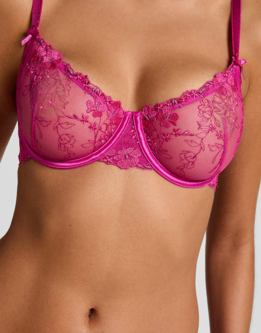 Hunkemöller - Peonie - Beugel-bh zonder vulling in roze, 2 van 5