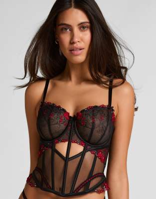 Hunkemoller - Peonie - Bustier - Noir