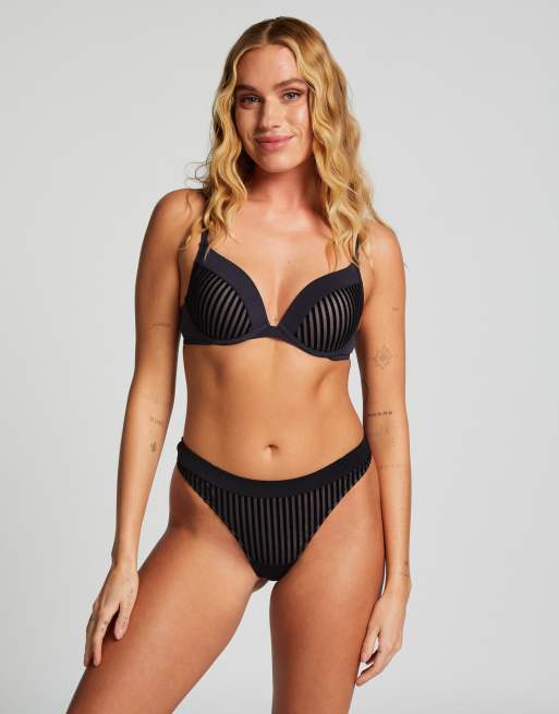Hunkemöller - Pia - Gewatteerde push-up beugel-bh in zwart, 3 van 4