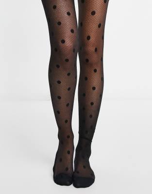 asos polka dot tights