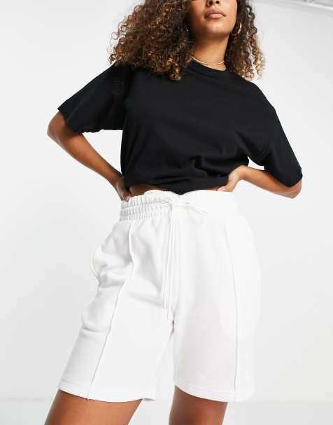 Hunkemoller - POP - Pantaloncini boyfriend bianchi in cotone - WHITE - view 1