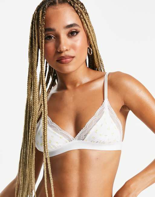 Hunkemöller - POP - Økologisk blondelingerisæt i blomstermønster, 2 af 2