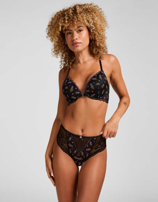 Hunkemoller Push-up-BH iris in Schwarz, 3 von 6