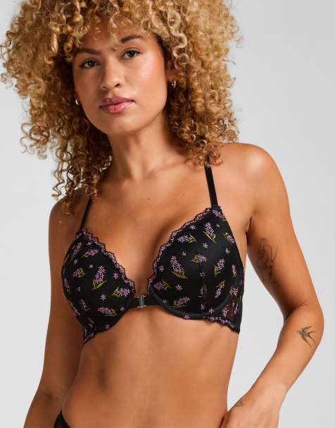 Hunkemoller Push-up bra iris in black - view 1
