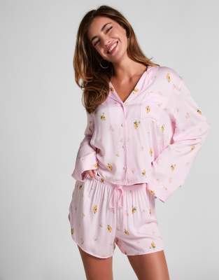 Hunkemöller - Pyjama-Shorts in Rosa