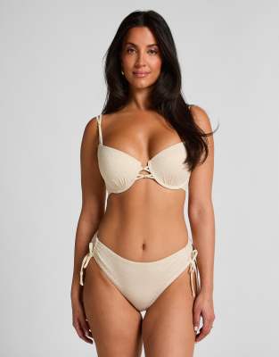 Hunkemoller - Rio - Bas de bikini en crochet - Blanc