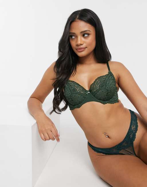 Hunkemoller Rose Soutien-gorge non rembourré en dentelle