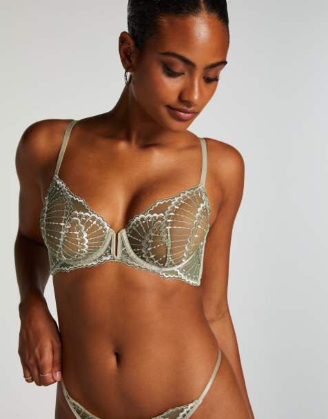 Hunkemöller – Sali – Unwattierter Bügel-BH in Grün - view 1
