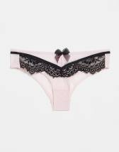 ASOS DESIGN Dylan lace cheeky brazilian briefs in purple