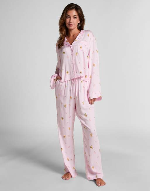 Hunkemöller - Satijnen broek in roze