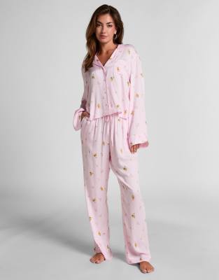 Hunkemöller - Satinhose in Rosa