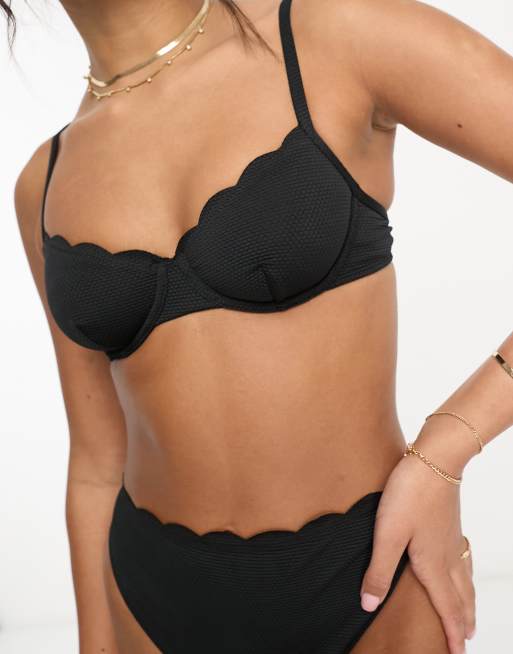 Balconette Bikini Top - Black - Ladies