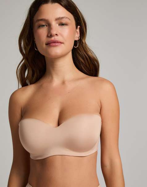 Hunkemoller Smooth padded underwired strapless push-up bra in beige - view 1