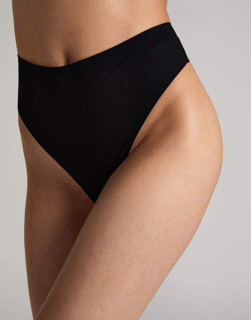 Hunkemoller Smooth thong in black, 2 of 4