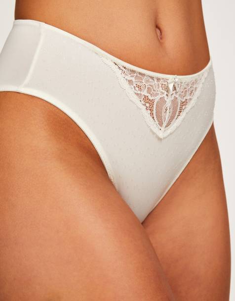 Hunkemoller Sophie high knickers in white - view 1