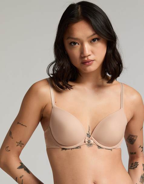 Hunkemöller - Soutien-gorge pigeonnant à armatures et bonnets rembourrés - Beige - view 1