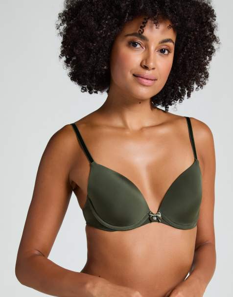 Hunkemoller - Soutien-gorge pigeonnant à armatures et bonnets rembourrés - Vert - view 1
